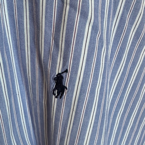 Polo by Ralph Lauren Classic Blue and White Dress Shirt - Picture 2 of 4